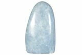 Polished, Free-Standing Blue Calcite - Madagascar #230185-1